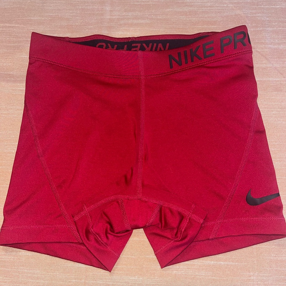 Red NIKE Pro Spandex
